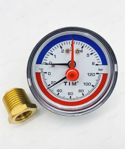 ������������� ������. (����.�����) � ���. �����. ����. ����. Dn 63 ��, 1/2", 0-6 bar, 0-120��, TIM