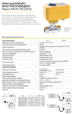 ���� ������� � ��������������� Neptun PROFI 12� 3/4 ���������� ������