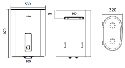 ��������������� HAIER ES80V-F7 (������������ ������� ������������ ���) 3 ��� (2 ����, 1,5 ���+1,5 ���)