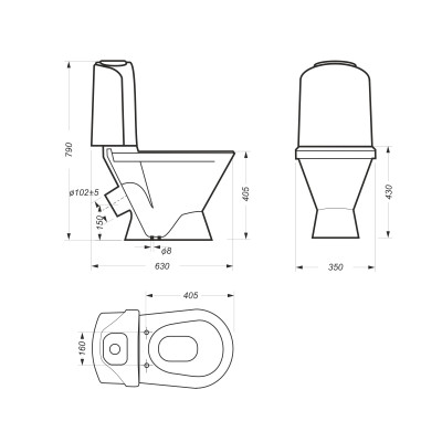 ������-������� Classic Comfort (2-� �����.OLI, ���������, ������� soft close, clip up) Sanita Luxe (��3)