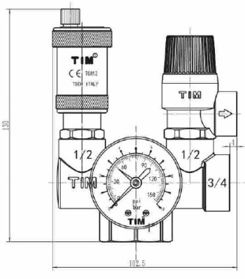 ���� ������ ������������ ����� ������� 1"-3 ��� JH1026-3 (� ������������ ��������� ��������������� ���� 3/4) TIM