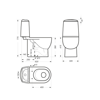 ������-������� Best Comfort (2-� ��� OLI, ���������, ������� soft close, clip up) Sanita Luxe (��4)