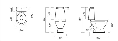 ������-������� "����" ������� (1-���. Alcaplast/2-���. OLI, ���������,  ���������) Sanita 