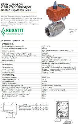 ���� ������� � ��������������� Neptun Bugatti Pro 220� 2" ������ ������