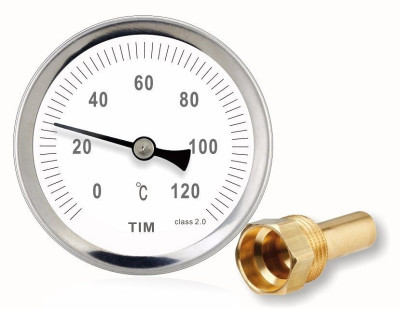 ��������� �������. � ��������� �����. ������ Dn 63 ��, ������ 50 �� ,1/2", 0-120��, TIM